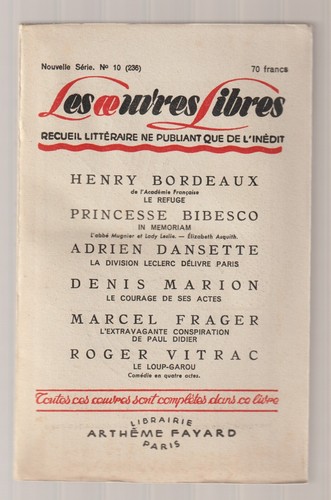 Les oeuvres libres 10 - les,