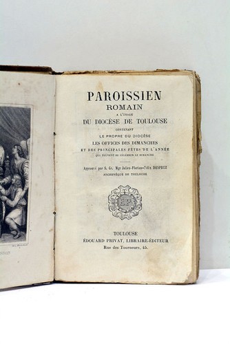 Livre ancien paroissien romain - paroissien,