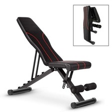 Banc de musculation multifonctionnel réglable VS1 banc incliné noir