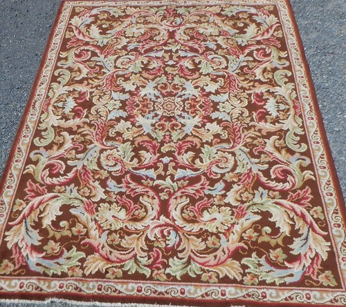 Tapis vintage laine fait main