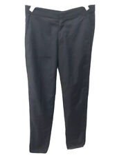Lanvin  Black Wool Pants / Contrast Grosgrain waist  Size FR 48 / fits  US 30