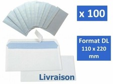 LOT 100 ENVELOPPES BLANCHES