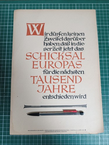 Wochenspruch der nsdap folge - der,