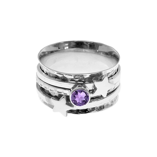 Bague tourbillon étoile - bague,
