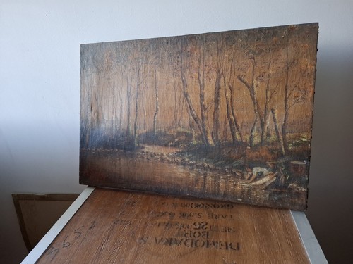 Ancien huile sur toile - ancien,