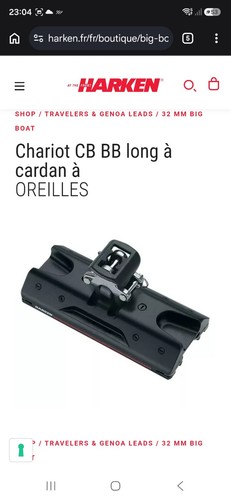 Harken t3203b chariot - chariot, bb