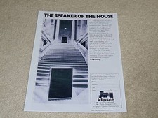 Klipsch Cornwall Speaker Ad
