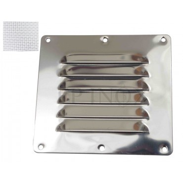 Grille avec moustiquaire inox - grille,