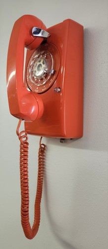 Vintage itt orange rotary - vintage,