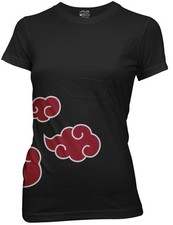 T-Shirt Junior Naruto Shippuden Anti Feuilles Nuages Akatsuki