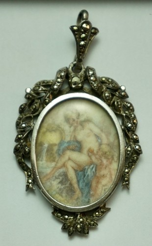 Ancienne broche pendentif avec - ancienne,