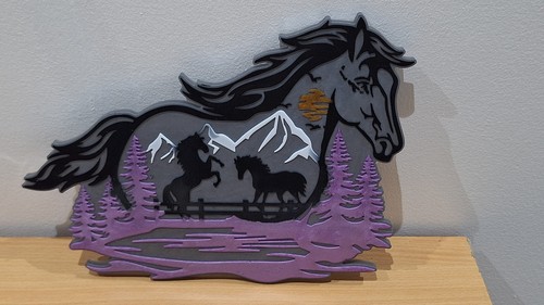Décoration cheval murale - , en