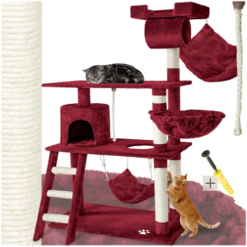Arbre chat 141cm rouge - à,