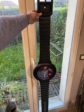 Pendule Murale Horloge Montre Géante Ultralux Swiss Made. Vintage Années 80