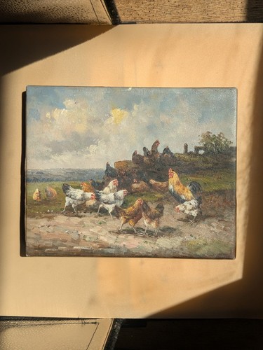 Huile sur toile ancienne