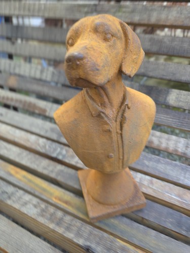 Statue buste chien - statue,