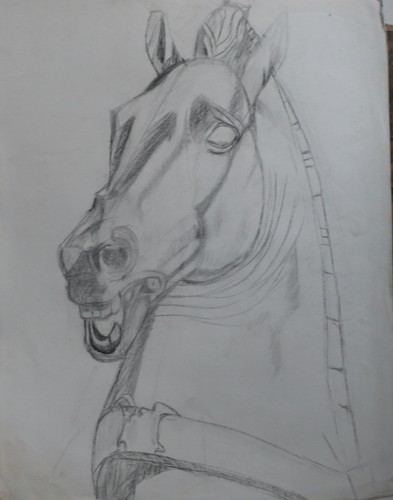 Dessin étude buste de - dessin,