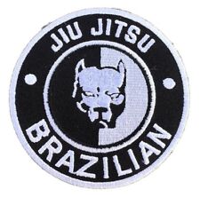 Jiu Jitsu Brésilien Patch (3.5 ") à Repasser Badge Pitbull Bjj Mma Kimono Gi Gym