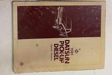 1981 Datsun Pick Dessus Camion