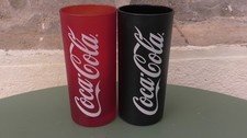 COCA COLA VERRE ROUGE ET NOIR