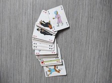 Jeux de cartes Tintin Rombaldi Casterman abîmé manque deux cartes