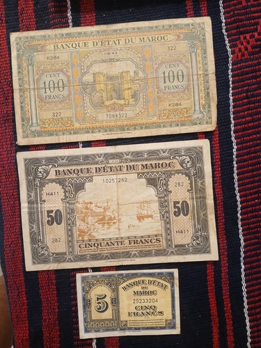 Lot billets banque maroc - billets, de