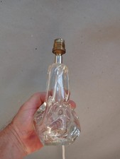 Ancien pied de lampe en cristal - Signé Romesnil / art déco  / vintage