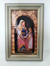 Vintage Limoges Enamel Religious Figure Hand Painted