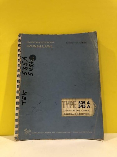 Tektronix type 535a - tektronix, 535a,