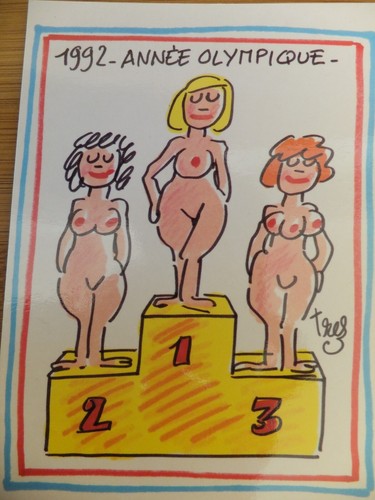 Carte postale erotique - postale, humour