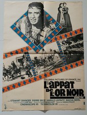 AFFICHE ORIGINALE WINNETOU "L'APPAT DE L'OR NOIR" 60X80