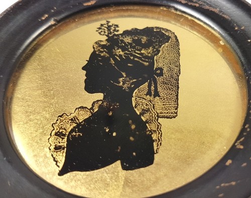 Verre eglomise silhouette - verre,