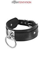 Collier BDSM large avec anneau