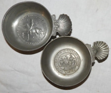 Lot de 2 taste-vin Etains du manoir + Biscuits BN 1959 Nantes (étain) Collection