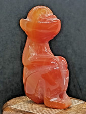 Ancienne statue sculpture dieu singe jade hetien artisanat chinois