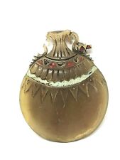 Vase Pendentif Corne Vache Curiosité Afrique ? Ethnique Médaillon Pour Collier