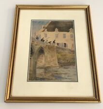 Gabriel Rogier (1861-1940) aquarelle pêcheurs 1908 Loire Nantes tableau peinture