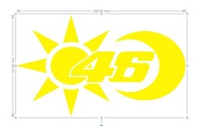 Stickers vr46 120x200mm - vr46,