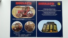 Lot de 2 prospectus cabines Buisard avec Massey Ferguson