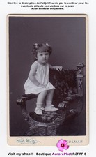 FILLETTE SUR UN FAUTEUIL CURULLE DAGOBERT, CDV HATZ à COLMAR -FF6