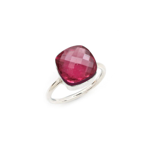 Bague tourmaline rose