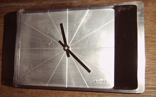 Superbe pendule métal bayard - pendule,