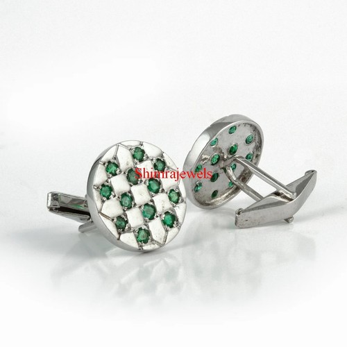 Boutons manchette argent - boutons,