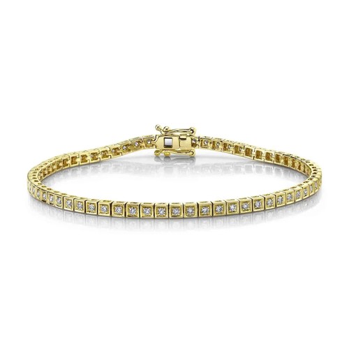 14k jaune diamant boite - or,
