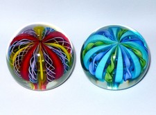 Lot de 2 petits presse-papiers de Murano