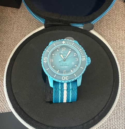 Swatch blancpain blue - swatch, "blue