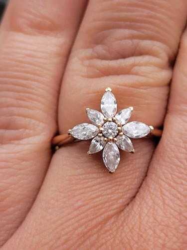 Bague rose 14k - bague,
