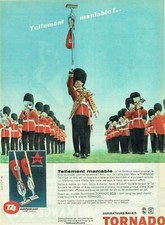 publicité Advertising 0921 1960  aspirateur-balai Tornado T4 superpuissants