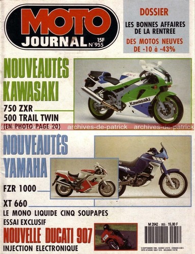 Moto journal 955 - moto, essai