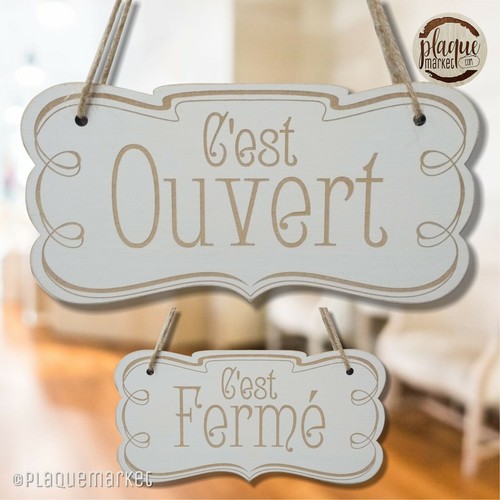 Ouvert fermé panneau de - /,